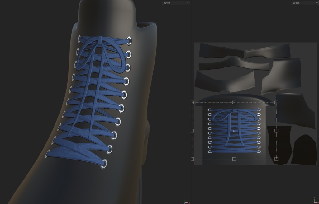 SubstancePainter用靴紐ジェネレーター「Nyanneco Shoelace Generator」