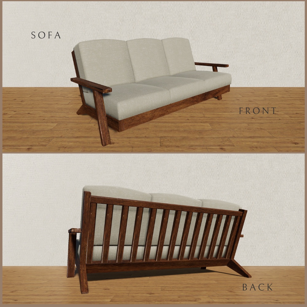 ナチュラル家具セット(9点)