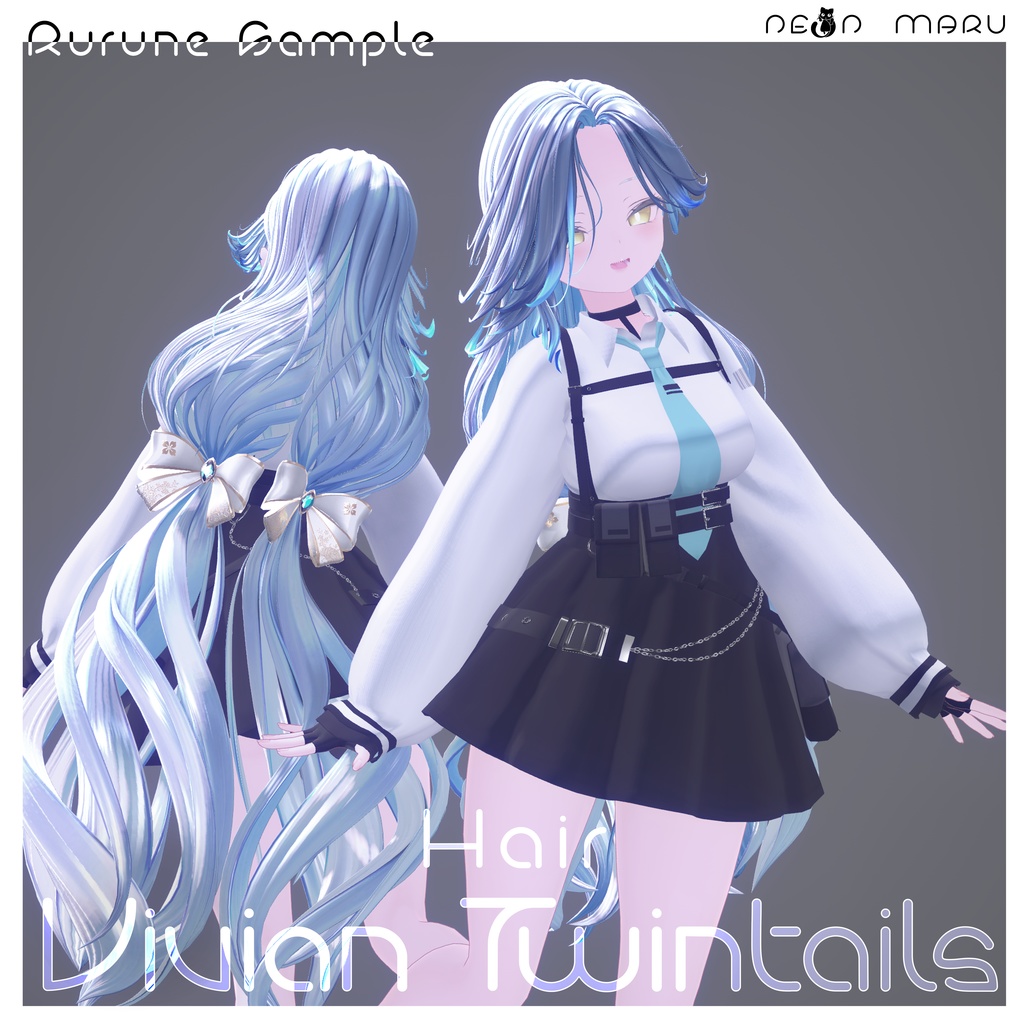 【Vivian Twin Tails】 Hair