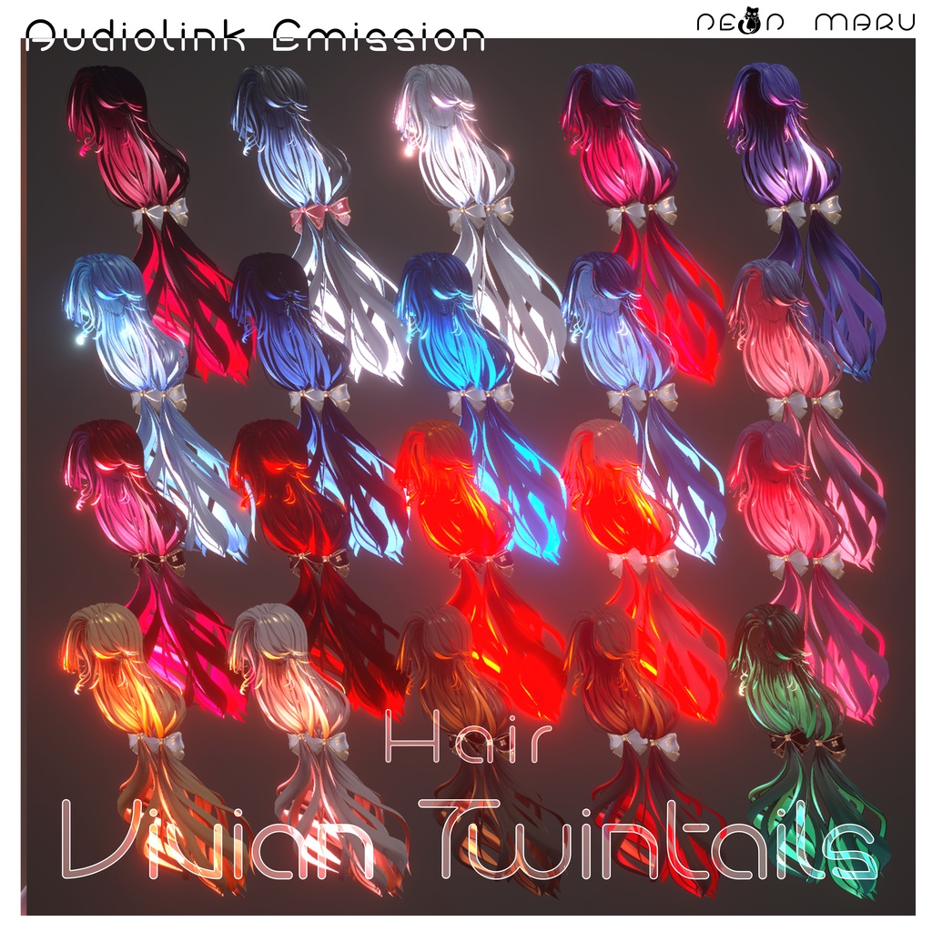 【Vivian Twin Tails】 Hair