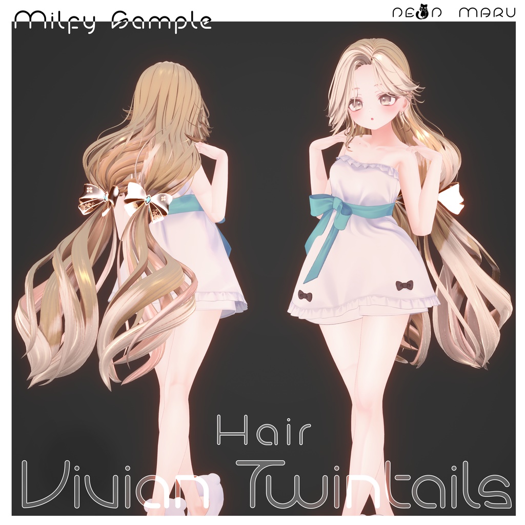 【Vivian Twin Tails】 Hair