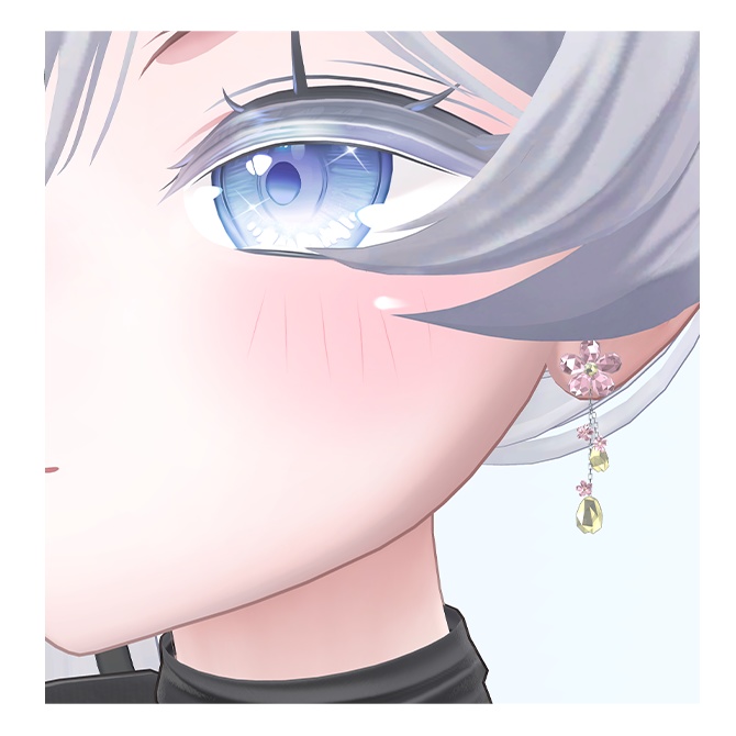 桜ピアス【VRC想定】