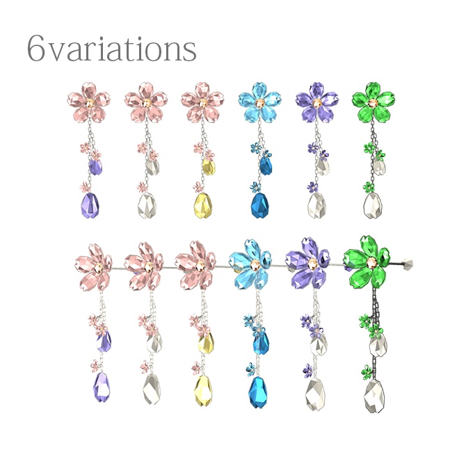 桜ピアス【VRC想定】