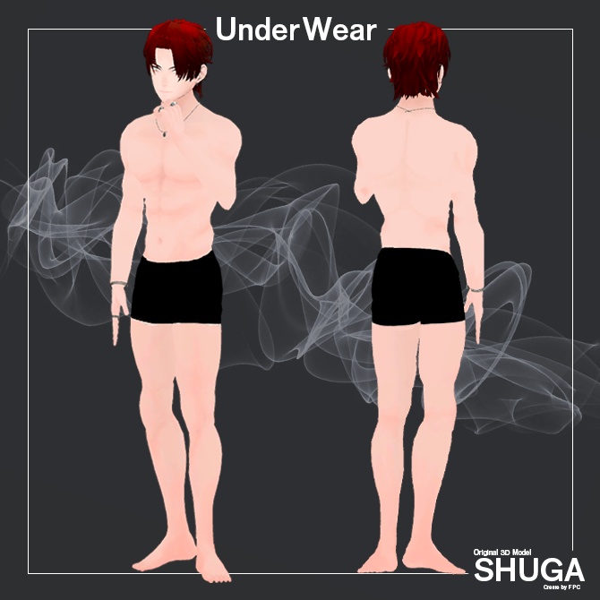 【オリジナル3Dモデル】朱牙 -Syuga- バイク移動ギミック付き