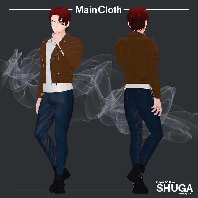 【オリジナル3Dモデル】朱牙 -Syuga- バイク移動ギミック付き - FunPlayCreate - BOOTH