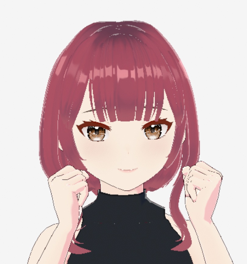 【VRoid】 shortcut hair preset / fbx