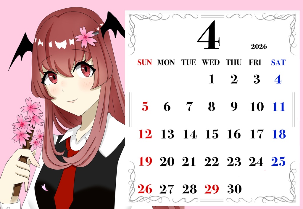 紅魔郷キャラカレンダー2026年度版　台座あり