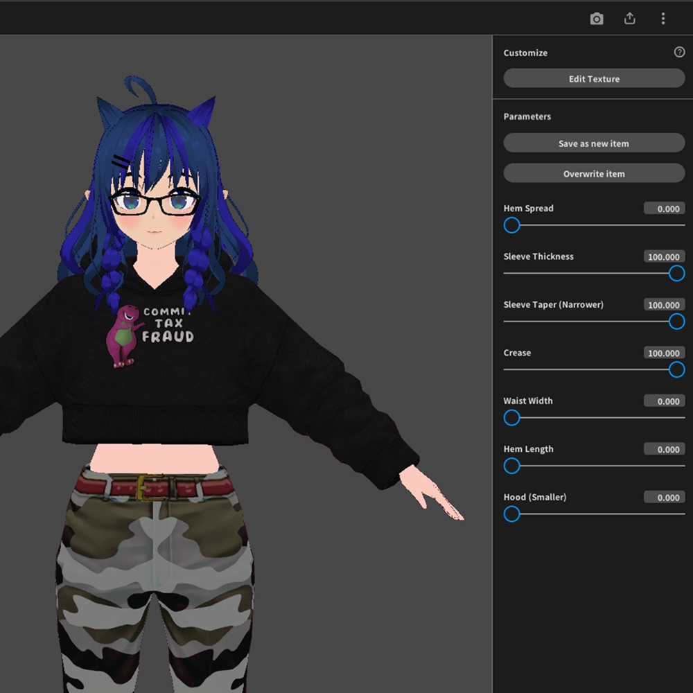 COMMIT TAX FRAUD Cropped Sweatshirt