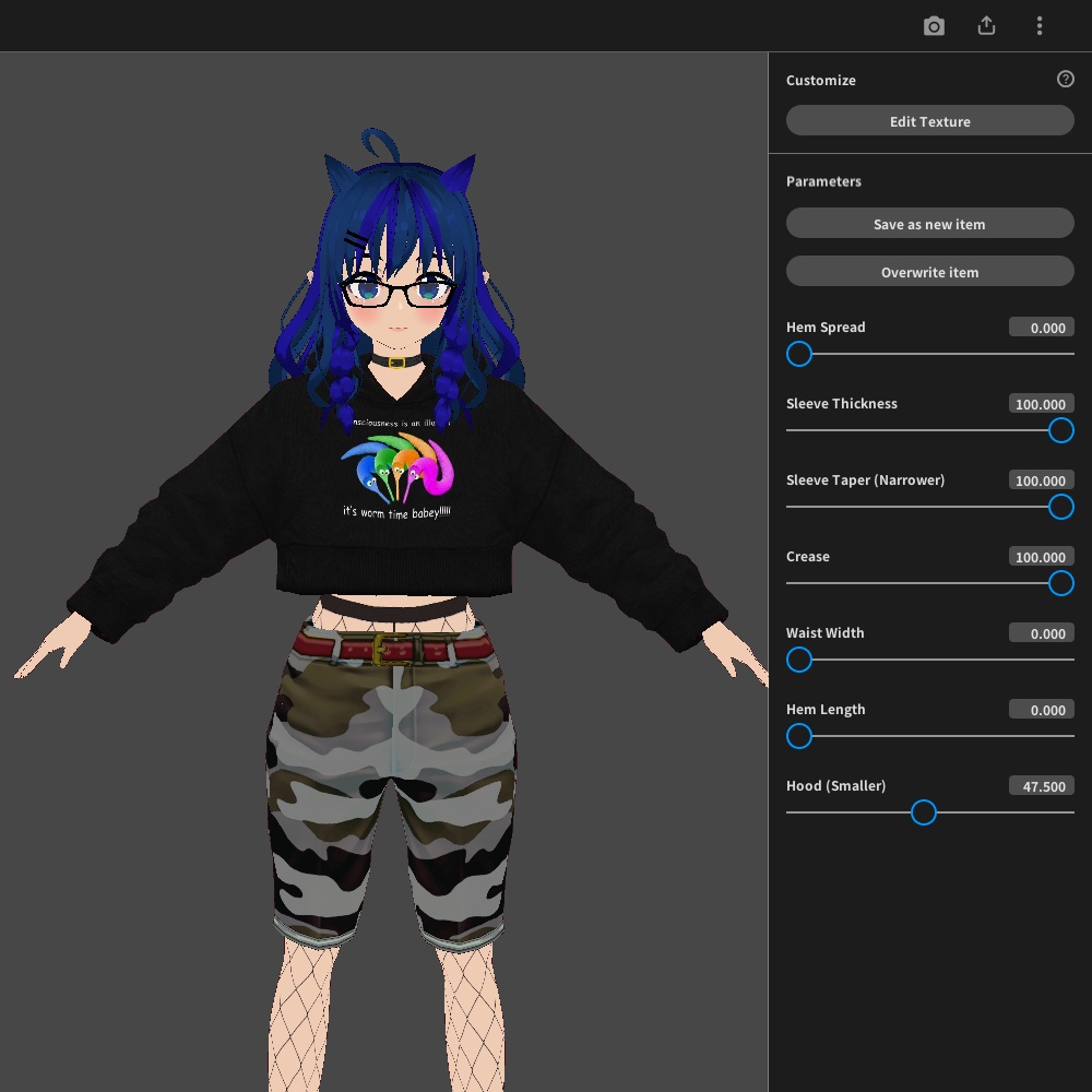 WORM ON A STRING Meme Cropped Sweatshirt