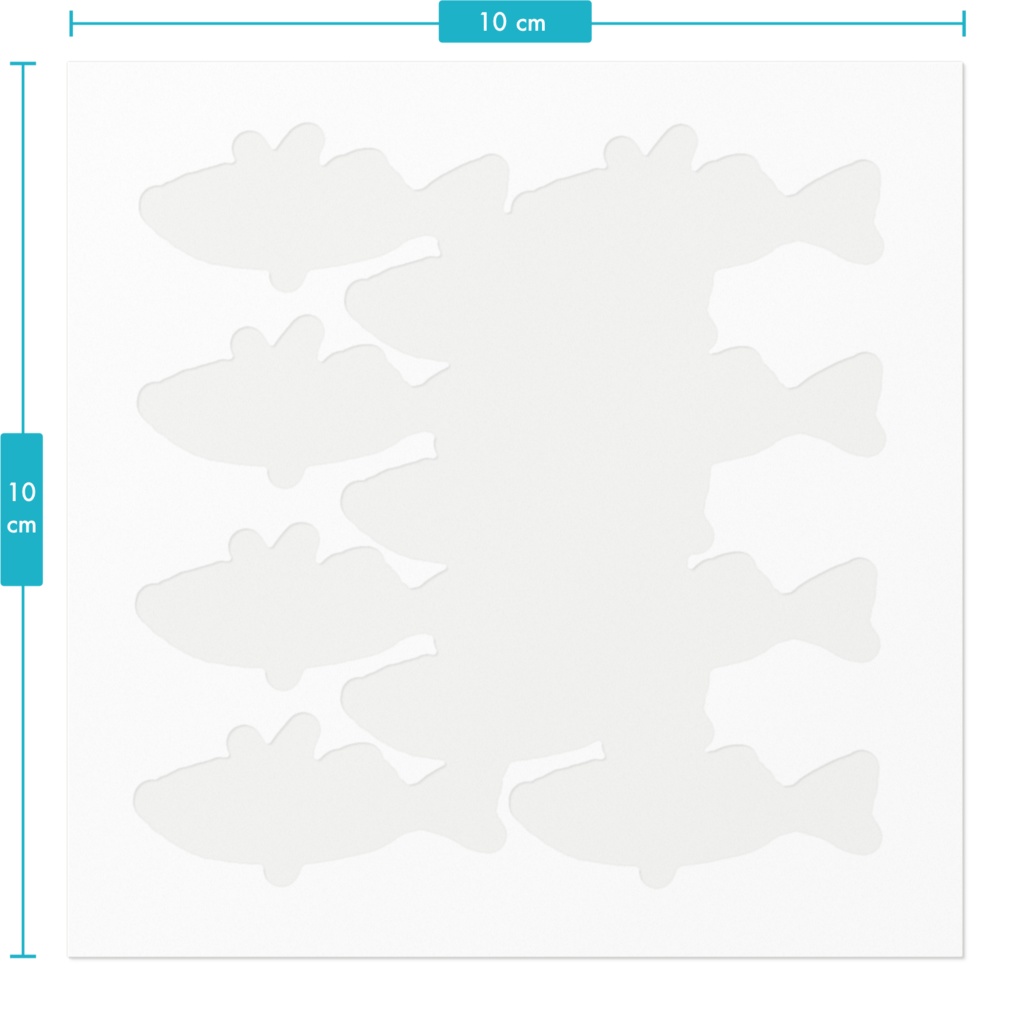 群れをなすイトヨ開ステッカー