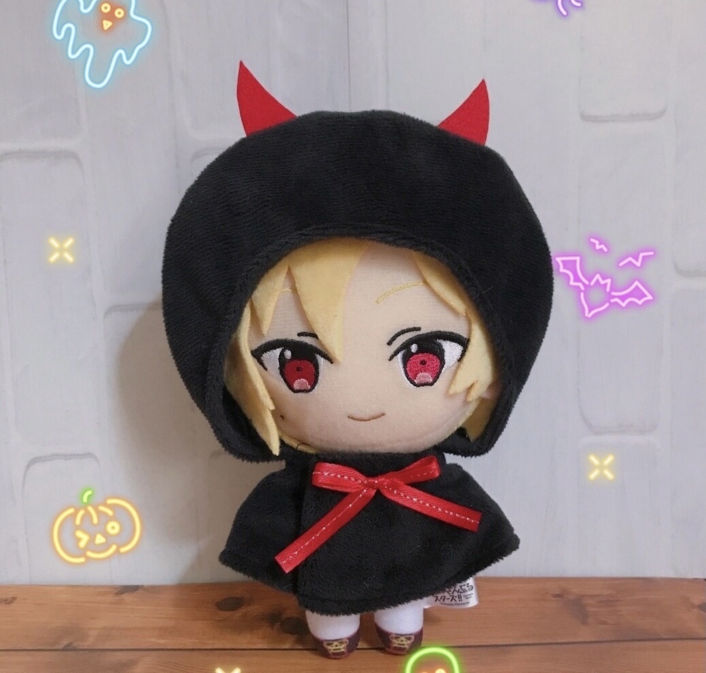 16cmぬいぐるみ用　デビルケープ　ハロウィン