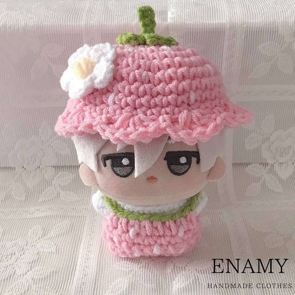 ちびぐるみ用 ぬい服 いちごコーデ