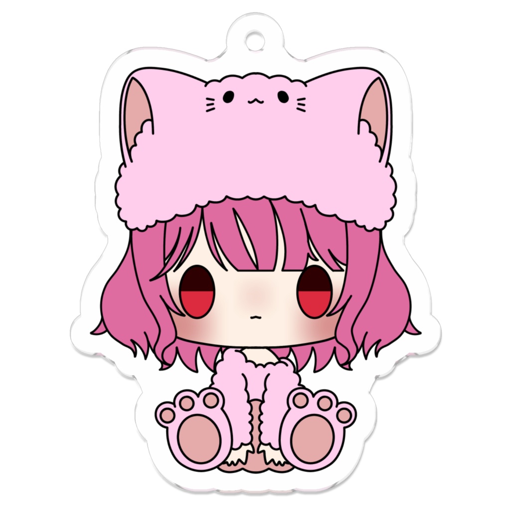 諫歌アクキー(おすわり猫ちゃん)