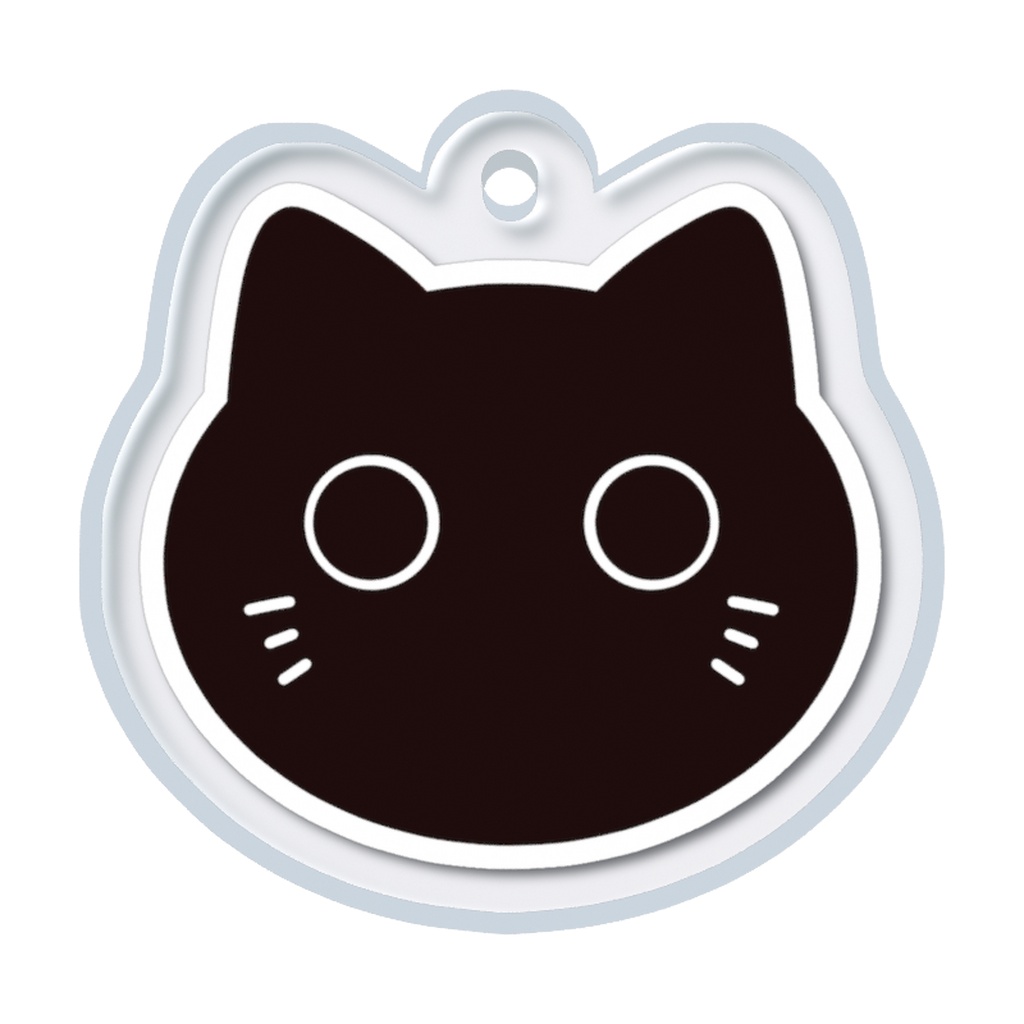 黒猫めじるしキーホルダー