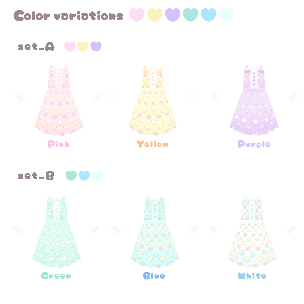 アイシングクッキーJSK【VRoid用テクスチャ】