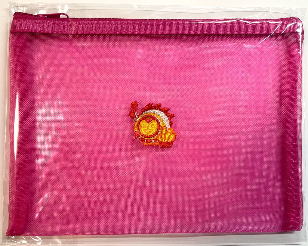 花翼刺繍メッシュポーチ