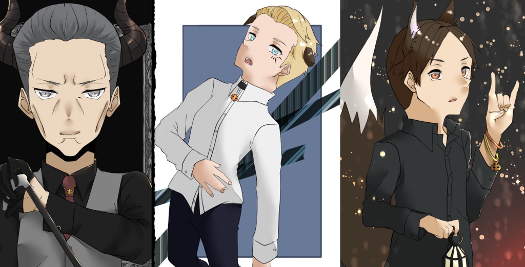 【JG/描き下ろし】ハロウィンポストカード