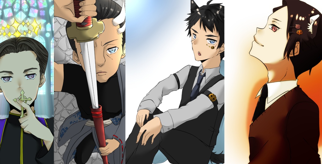 【JG/描き下ろし】ハロウィンポストカード