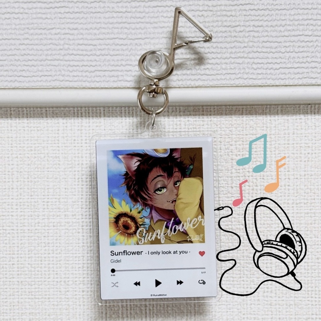 【ツイステ】ミュージックプレイヤー風アクリルキーホルダー※非公式