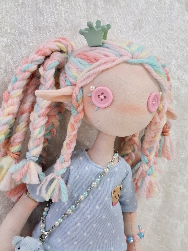 手作りの布人形