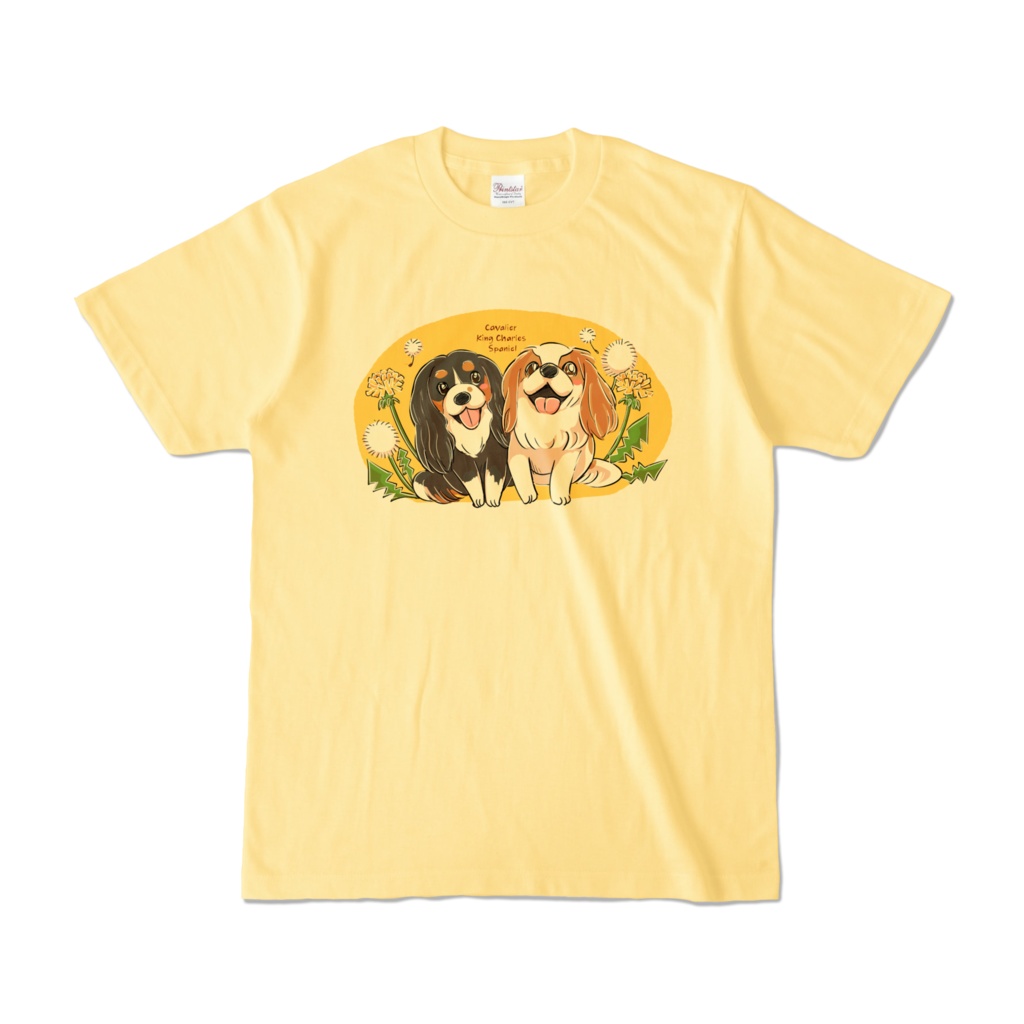 キャバリアトライカラーブレンハイム・カラーTシャツ