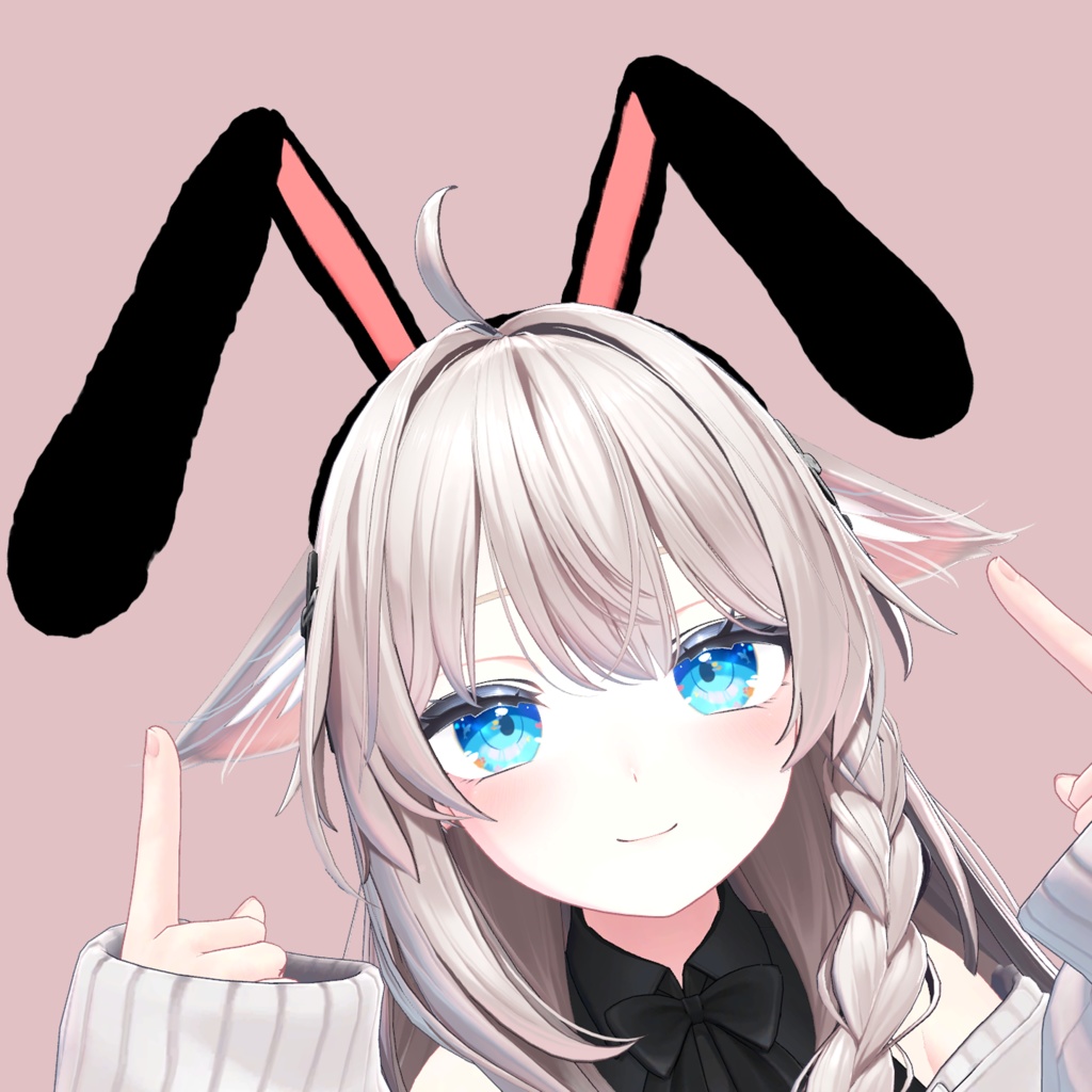 【VRC想定】Bunny Ears Headband PhysBone対応!| #MAHOUNOHEYA