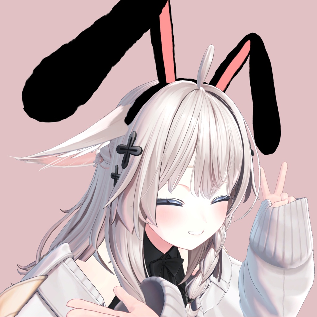 【VRC想定】Bunny Ears Headband PhysBone対応!| #MAHOUNOHEYA