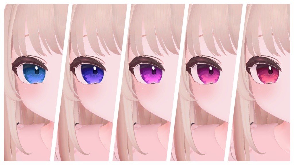 【 りりか対応 】『Demon Kingl』アイテクスチャ (10 colors) / eye texture for Ririka (10 colors) #MAHOUNOHEYA