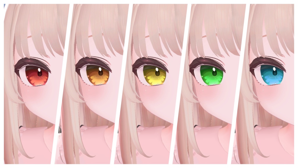 【 りりか対応 】『Demon Kingl』アイテクスチャ (10 colors) / eye texture for Ririka (10 colors) #MAHOUNOHEYA