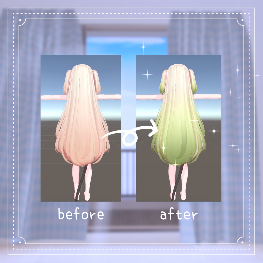 【 りりか対応 】グラデーション hair texture 8選 / hair texture for Ririka|Ririka対応 #MAHOUNOHEYA