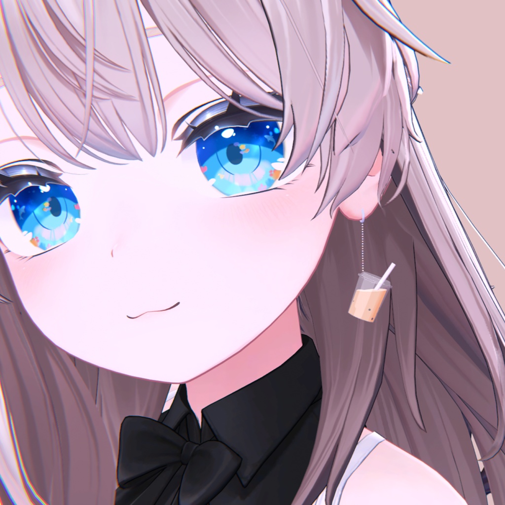 【VRC想定】タピオカイヤリング🧋|Bubble Tea Earring【PB対応】 #MAHOUNOHEYA #VRChat