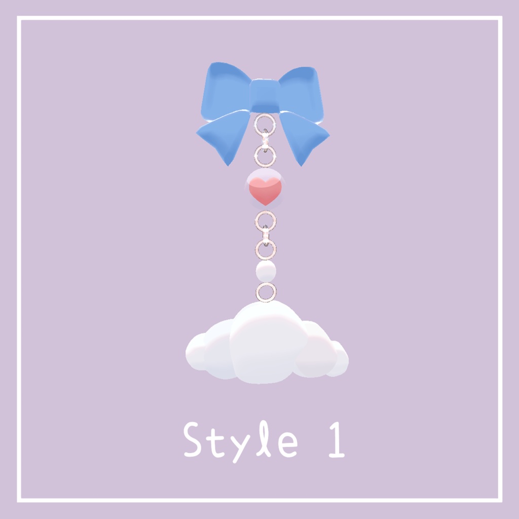 【VRC想定】そらの恋 イヤリング 2選|Sky's Love Earrings【PB対応】 #MAHOUNOHEYA #VRChat