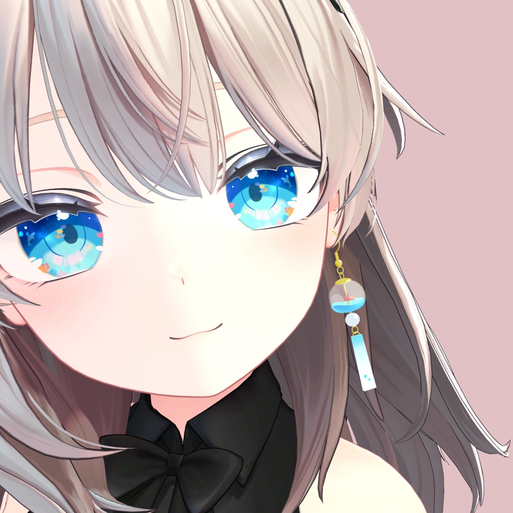 【VRC想定】風鈴フックピアス【PB対応】|Wind Chime Hook Earring #MAHOUNOHEYA