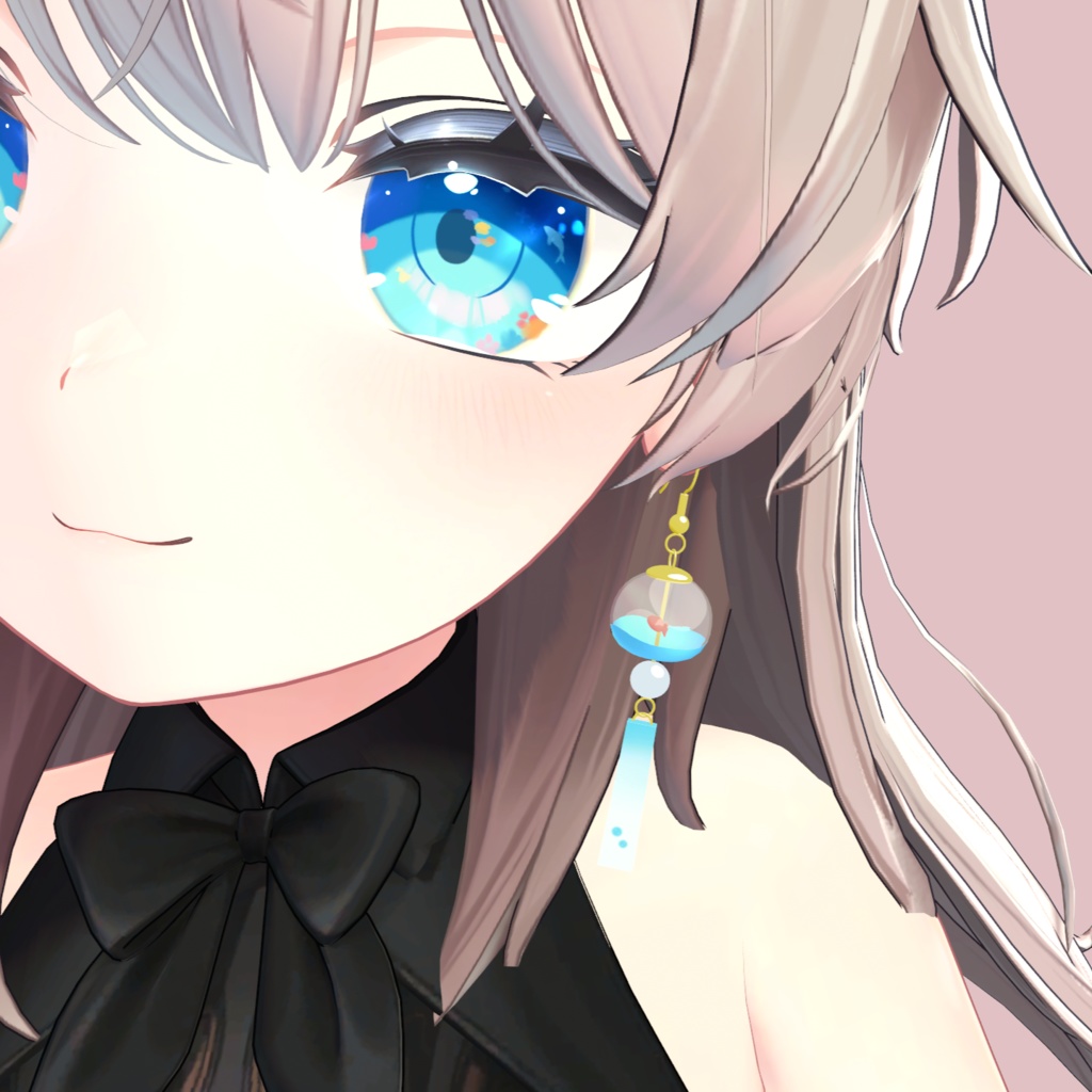 【VRC想定】風鈴フックピアス【PB対応】|Wind Chime Hook Earring #MAHOUNOHEYA