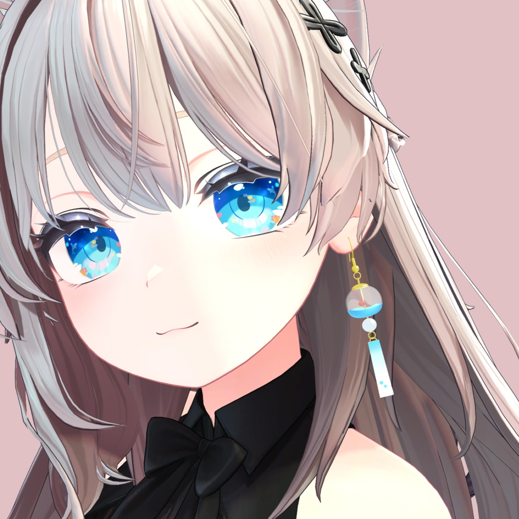 【VRC想定】風鈴フックピアス【PB対応】|Wind Chime Hook Earring #MAHOUNOHEYA