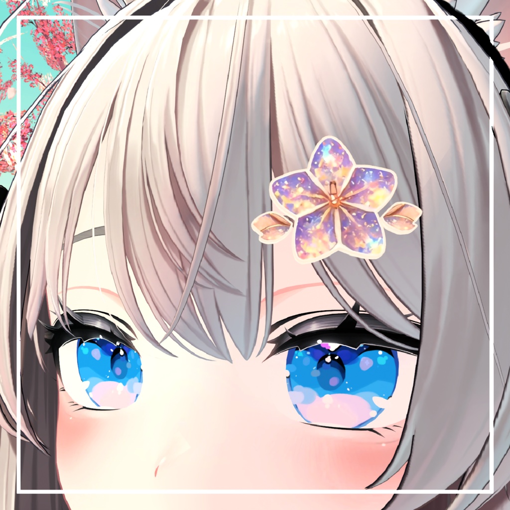 【 VRC想定 】Star Bloom Hair Pin|#MAHOUNOHEYA