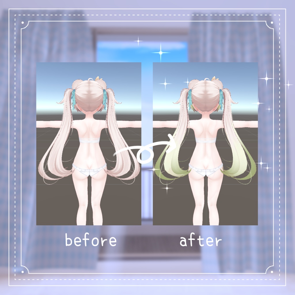 【 ミルフィ対応 】グラデーション hair texture 8選 / hair texture for Milfy|Milfy対応 #MAHOUNOHEYA