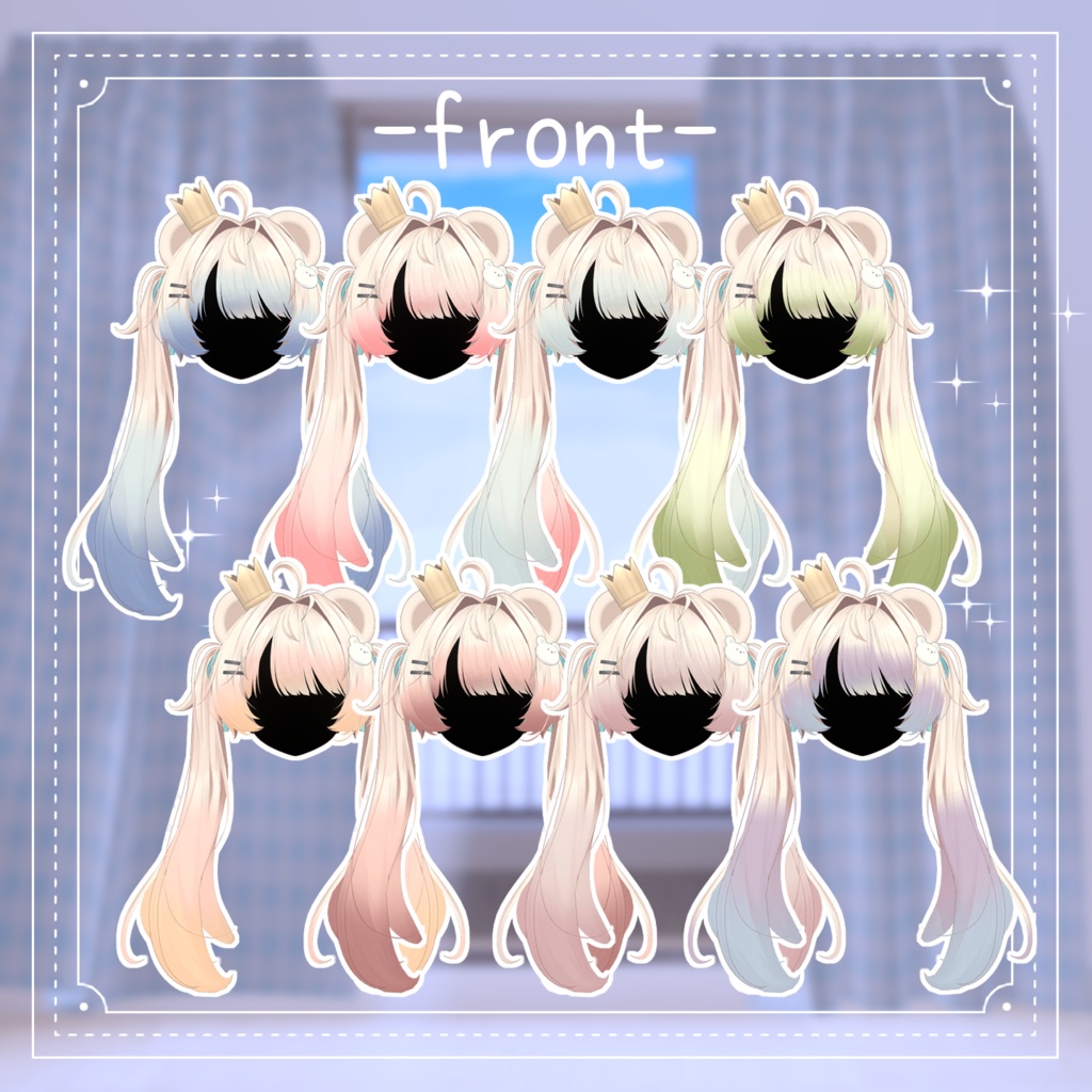 【 ミルフィ対応 】グラデーション hair texture 8選 / hair texture for Milfy|Milfy対応 #MAHOUNOHEYA