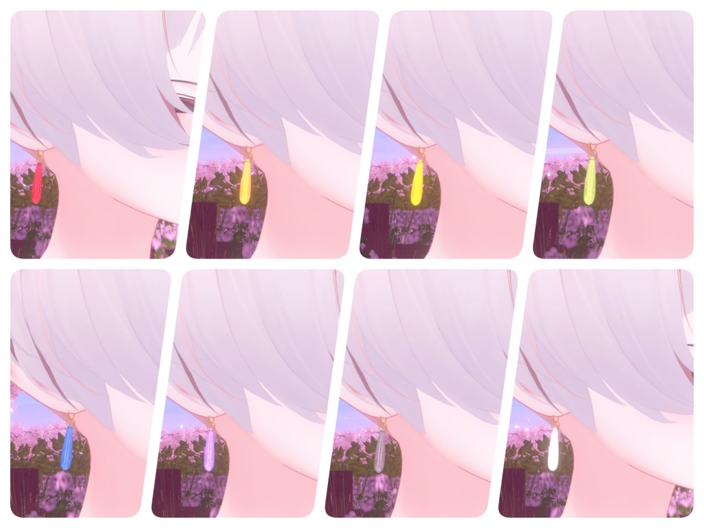 【揺れる】エルフピアス ( 8 colors ) |#MAHOUNOHEYA