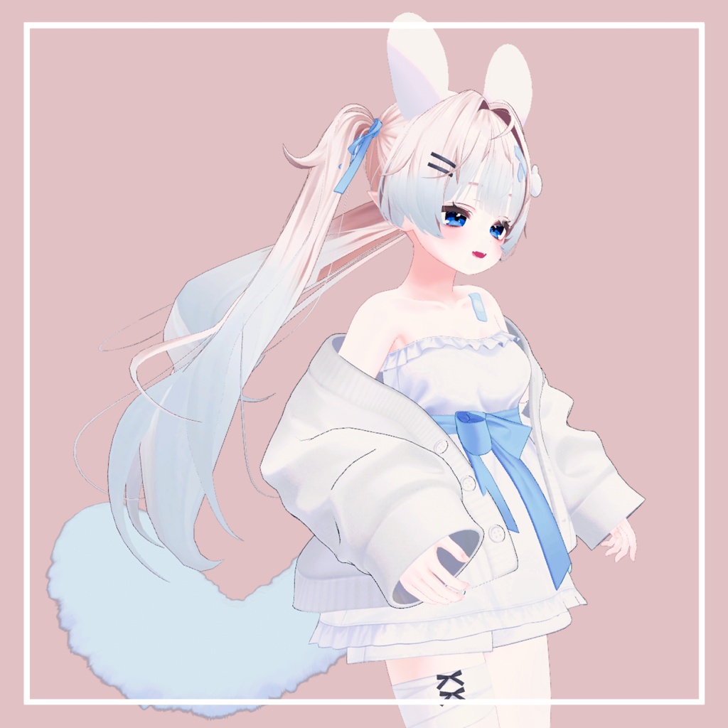 ゆらゆら揺れる!モモンガみみ・しっぽセット【PhysBone】|#MAHOUNOHEYA