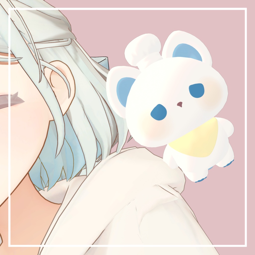 【追従ペット】ふわふわシェフにゃん【PhysBone】|#MAHOUNOHEYA