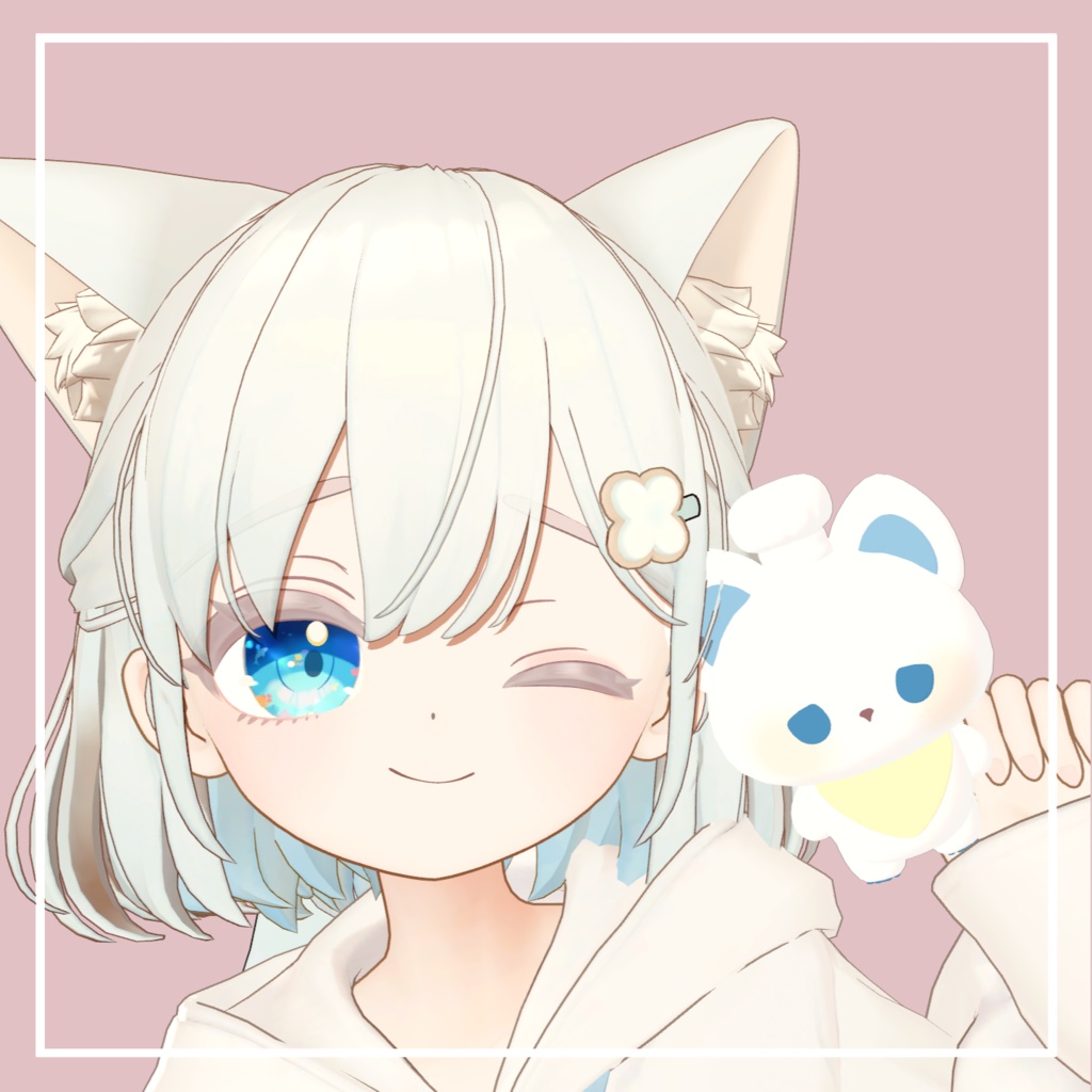 【追従ペット】ふわふわシェフにゃん【PhysBone】|#MAHOUNOHEYA