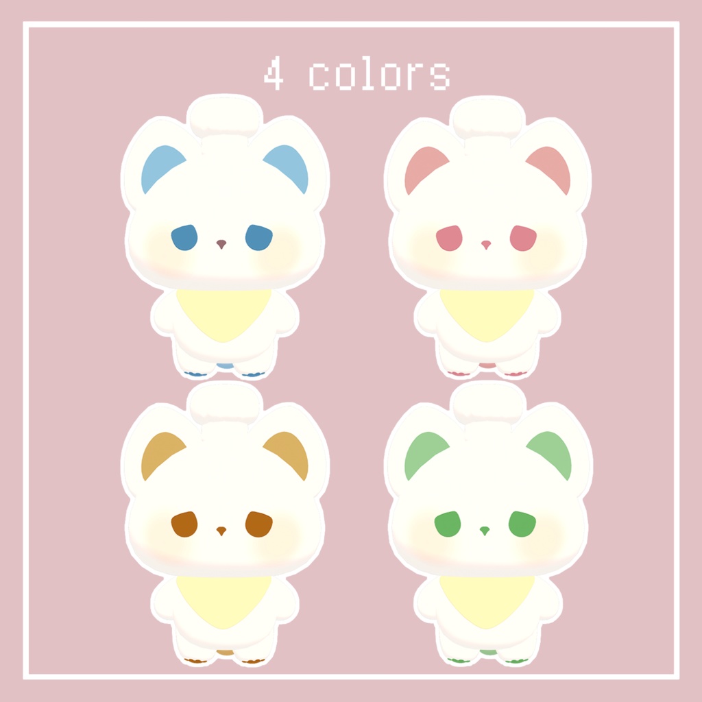 【追従ペット】ふわふわシェフにゃん【PhysBone】|#MAHOUNOHEYA