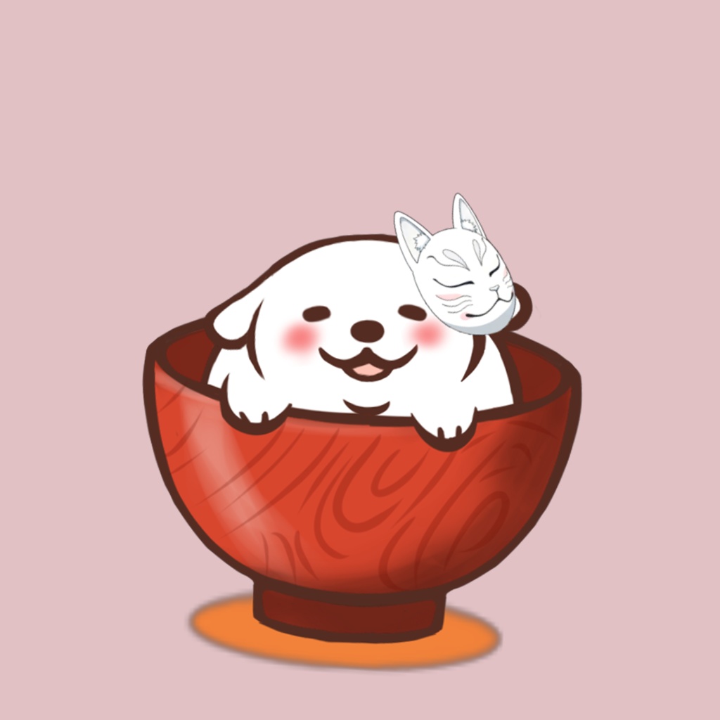 【動く!Live2Dアイテム】Kitsune Mask 狐面-Vtuber配信素材 |#MAHOUNOHEYA きつね面