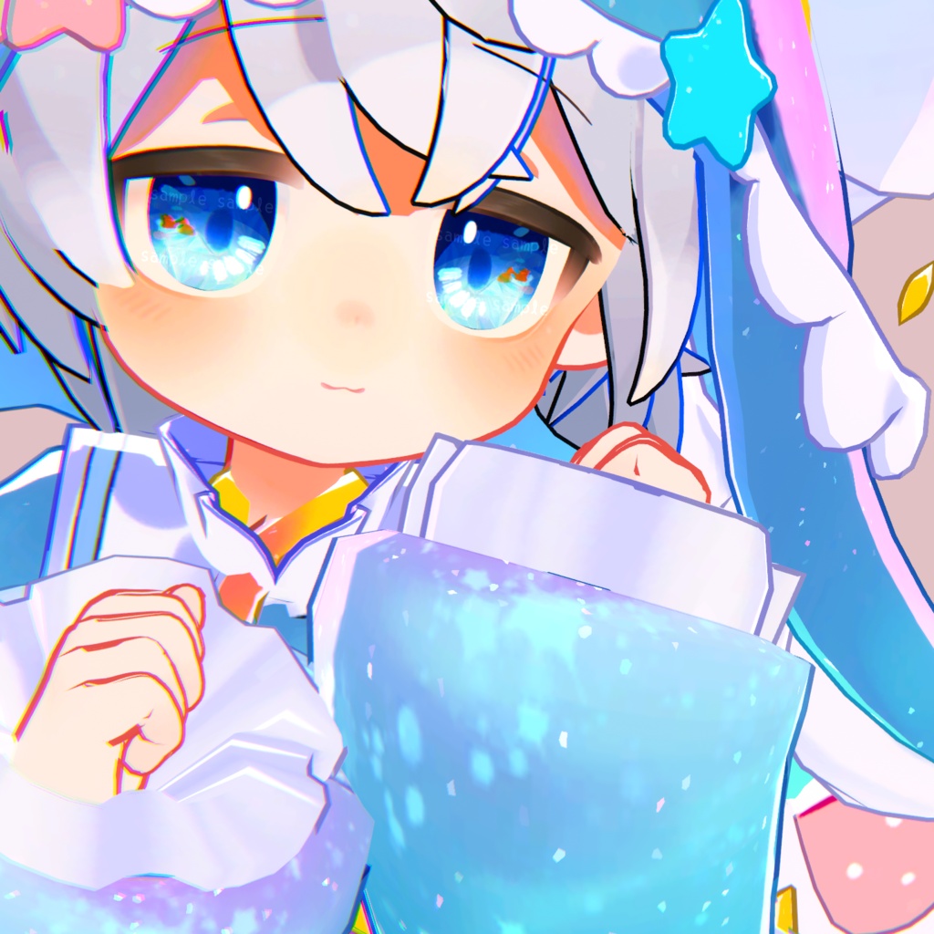 【 シピルカ対応 】『金魚の夢』アクアリウム風アイテクスチャ|eye texture for Shipilka|Shipilka対応 #MAHOUNOHEYA