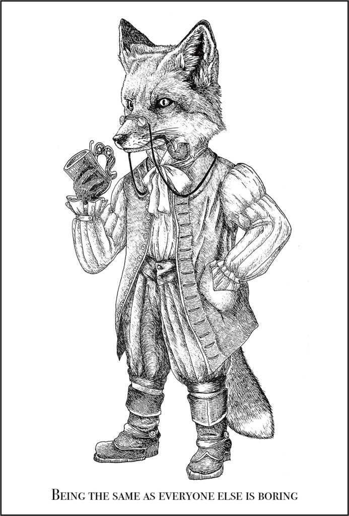 【ポストカード】BEING THE SAME AS EVERYONE ELSE IS BORING