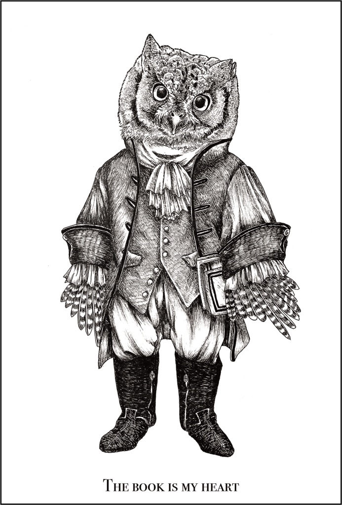 【ポストカード】THE BOOK IS MY HEART