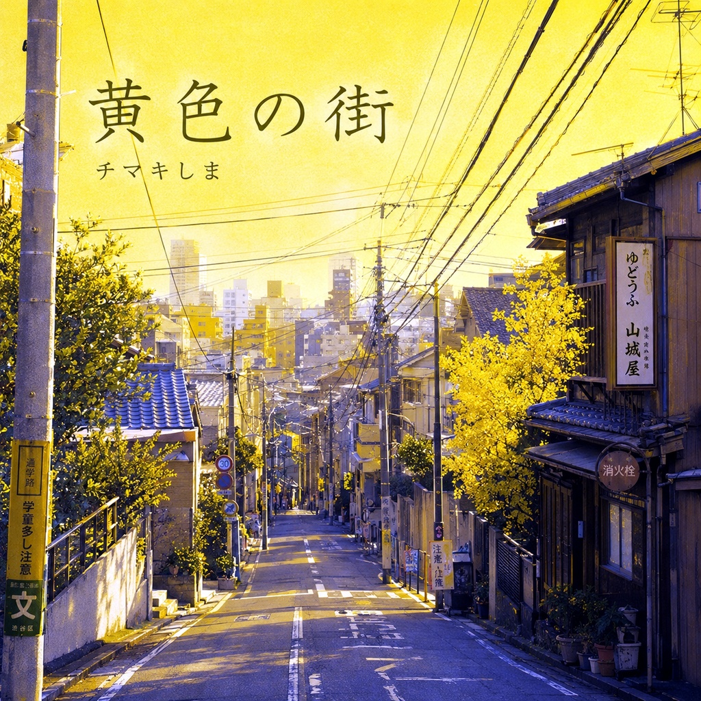 黄色の街