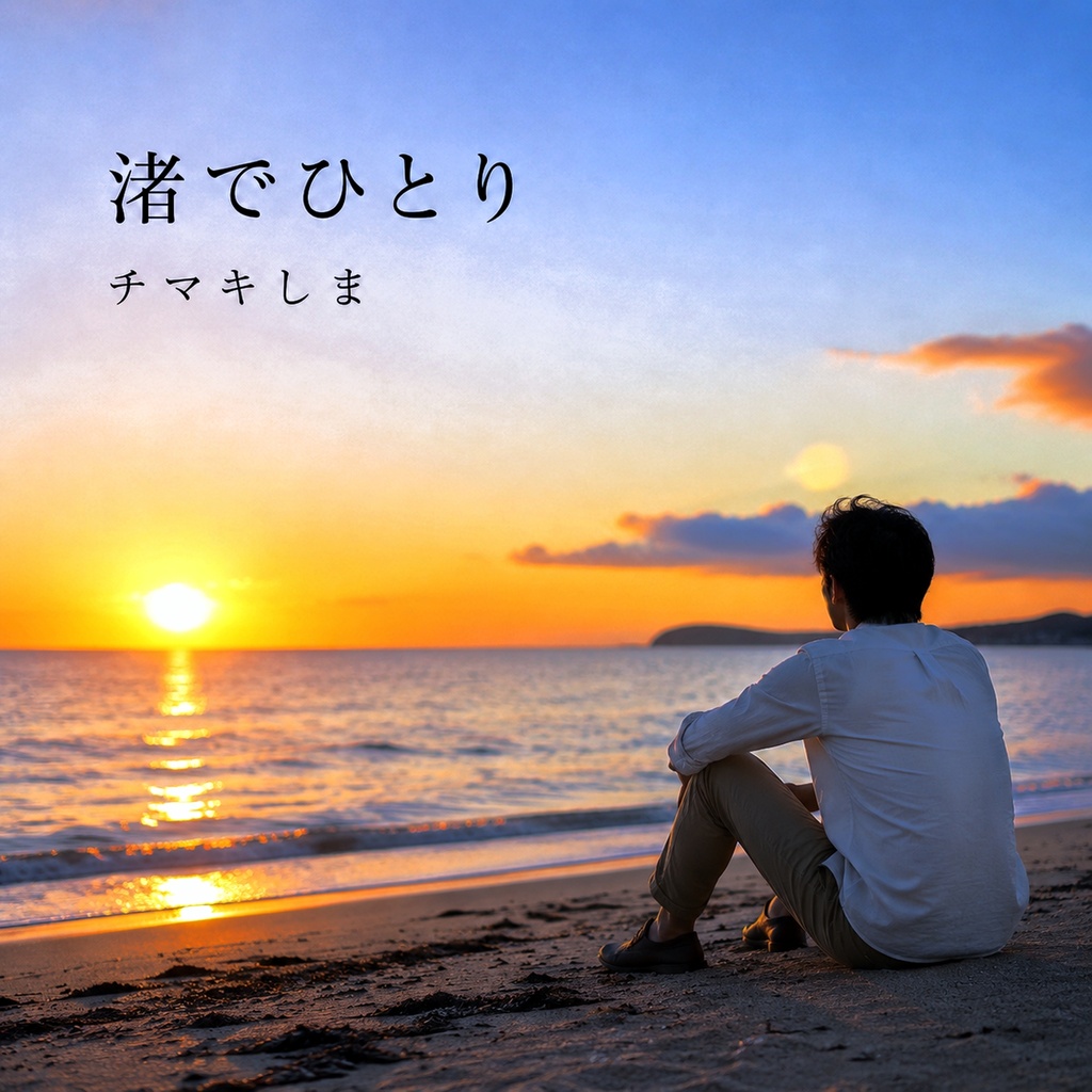 渚でひとり