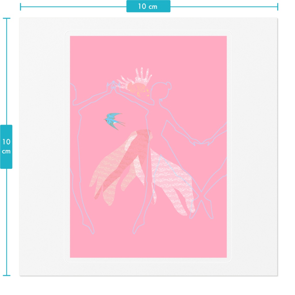オリジナルクリアステッカー
